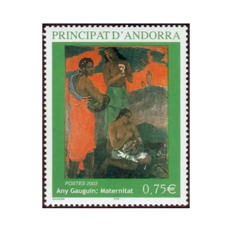 Meilleure Qualité Timbre Andorre Français n°587