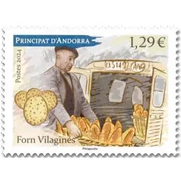 Populaire Timbre de collection Andorre Francais - 906