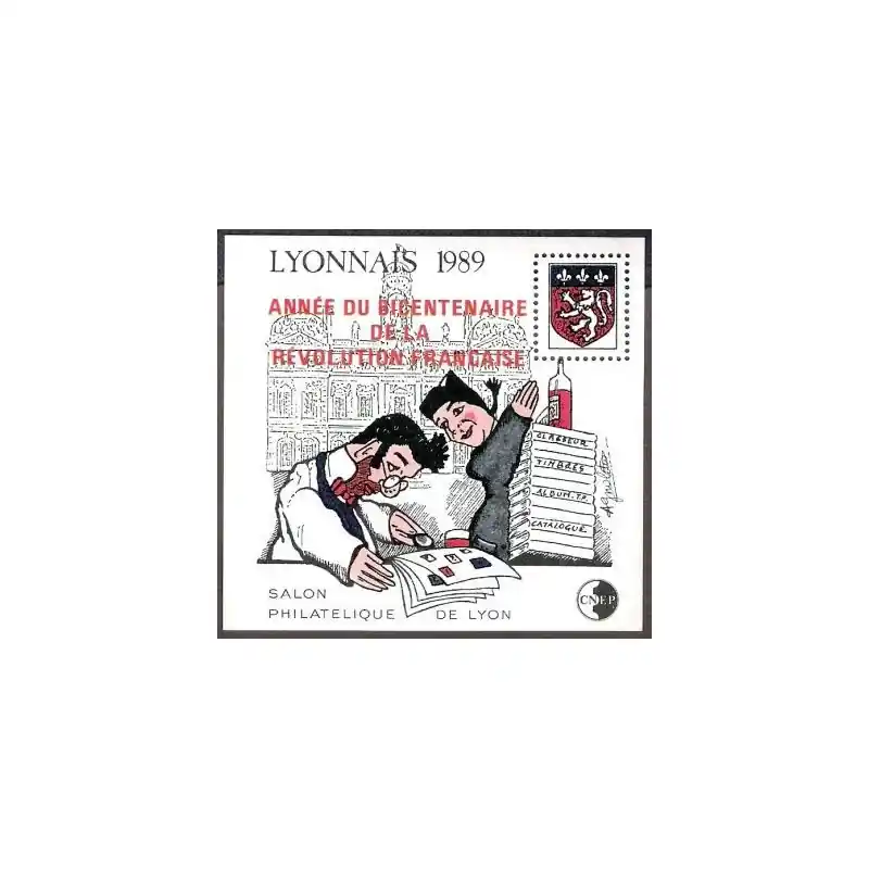 Bon Marché Bloc CNEP n°11 "Lyonnais surcharge bicentenaire"