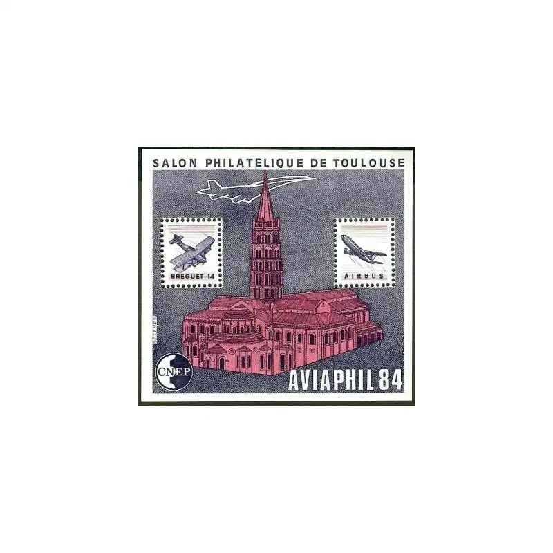 Artisanat Bloc CNEP n°5A "Aviaphil, toit de l'église coupé"