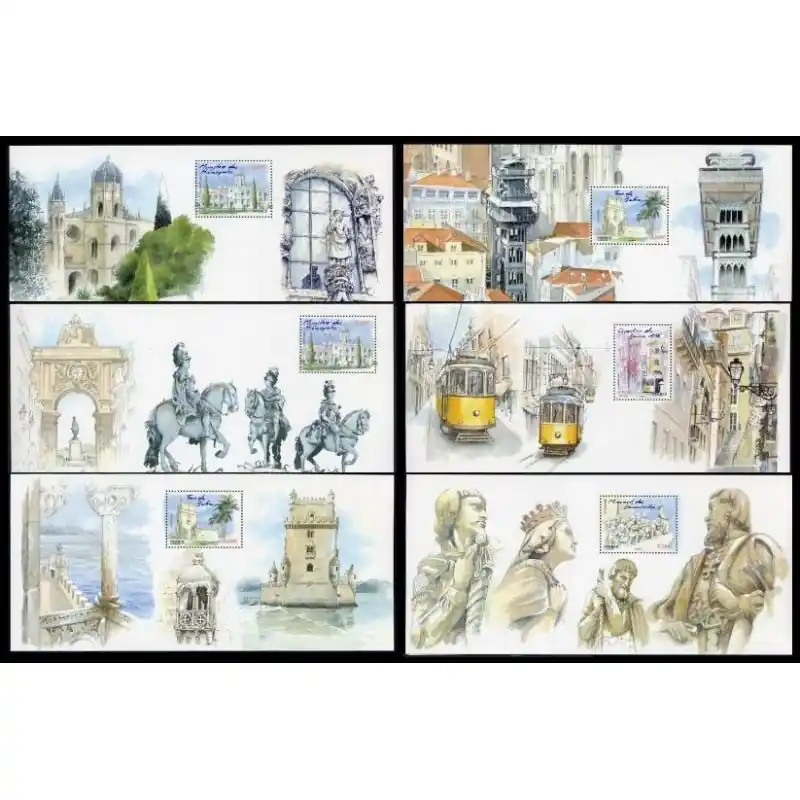 Bloc souvenir n° 38 à 43 - Lisbonne Seulement Aujourd’hui