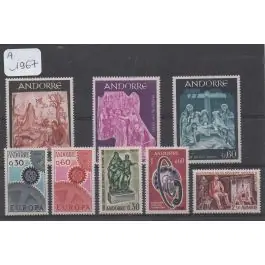 Achat Immédiat Timbre de collection Andorre Francais - Anne 1967