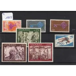 Expédition Rapide Timbre de collection Andorre Francais - Anne 1968