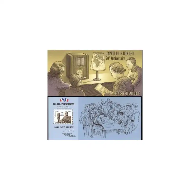 Bloc souvenir n° 48 - Appel du 18 Juin 1940 Prix Promo