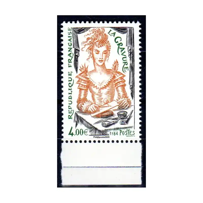 Timbre France 2020 La Gravure Neuf ** Meilleure Vente