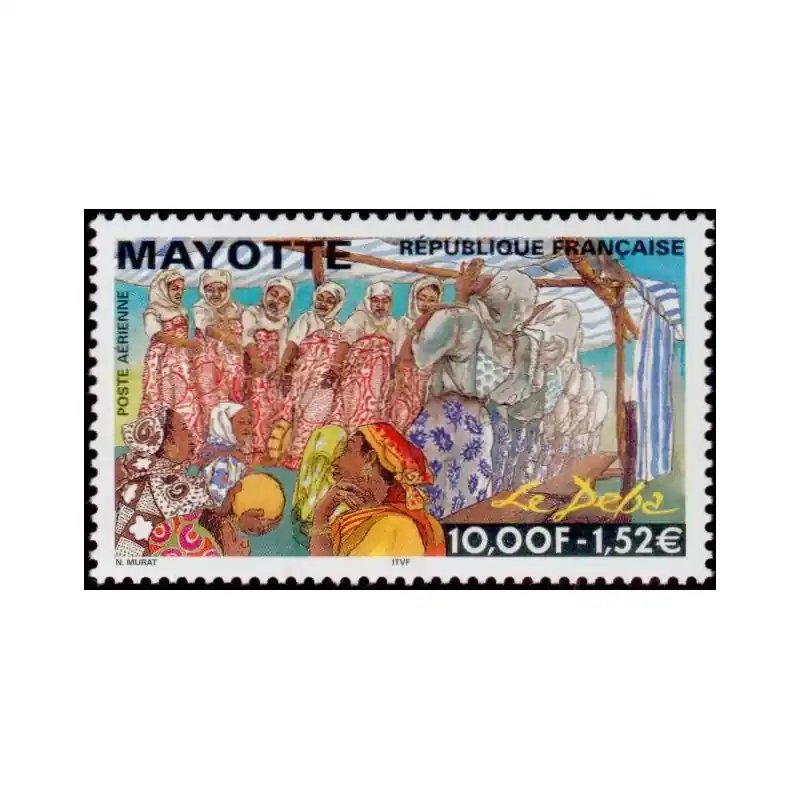 Mayotte Poste Aérienne n°4 Gros Lot