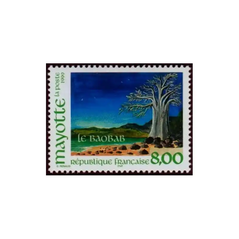 Timbre Mayotte n°75 Offre Du Jour