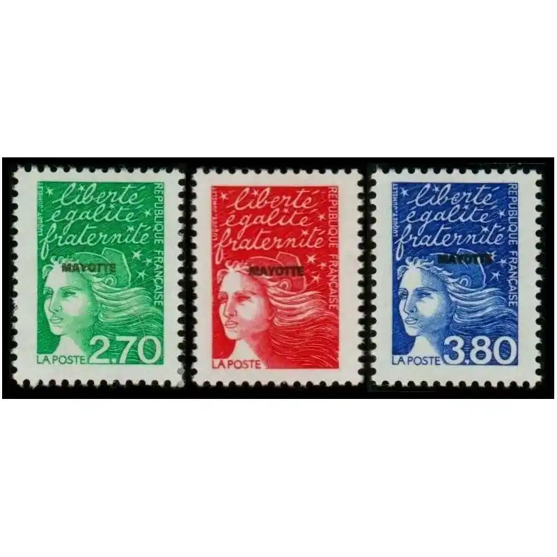 Nouvel Arrivage Timbre Mayotte n°48 à 50