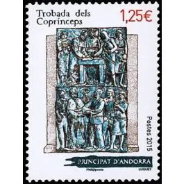 Artisanat Timbre de collection Andorre Francais - 768