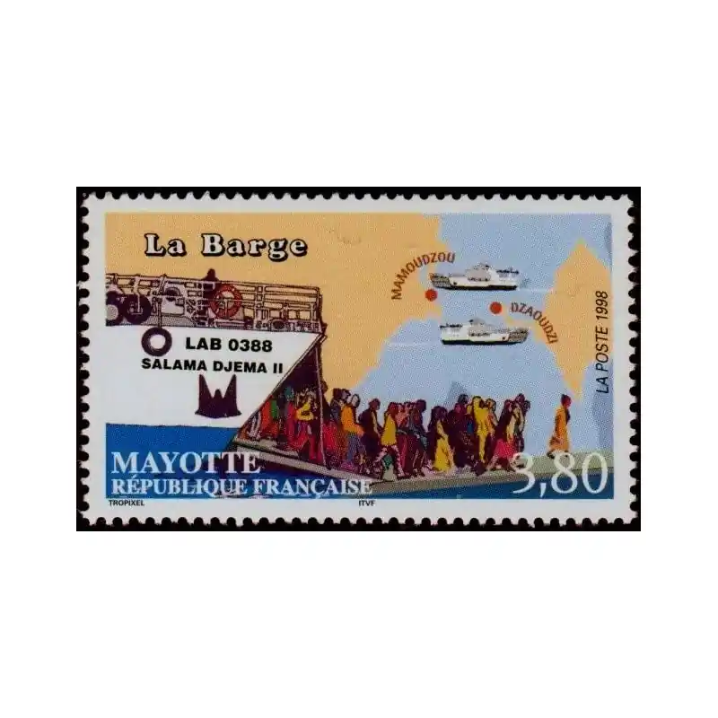 Timbre Mayotte n°56 Paiement Sécurisé