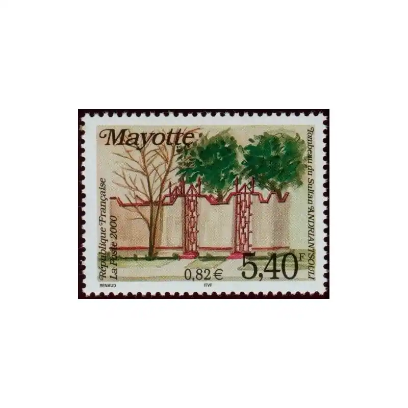 Livraison Gratuite Timbre Mayotte n°87