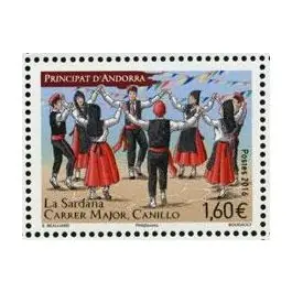 Top Qualité Timbre de collection Andorre Francais - 786