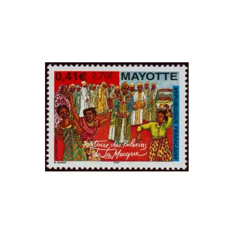 Livraison Gratuite Timbre Mayotte n°100