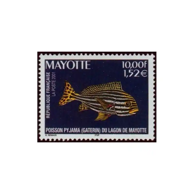 Artisanat Timbre Mayotte n°102