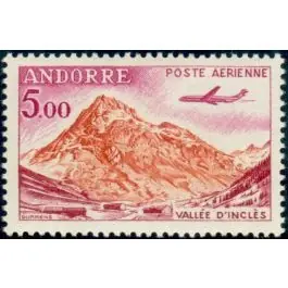 Offre Spéciale Timbre de collection Andorre Francais - Poste Arienne 7