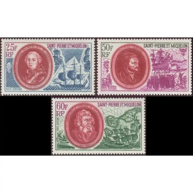 Artisanat St-Pierre et Miquelon PA n°50 à 52