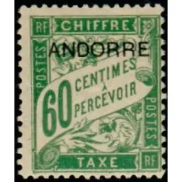 Offre Du Jour Timbre de collection Andorre Francais - Taxe 05