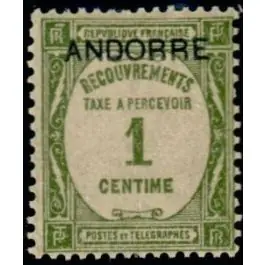 Expédié Aujourd’hui Timbre de collection Andorre Francais - Taxe 09
