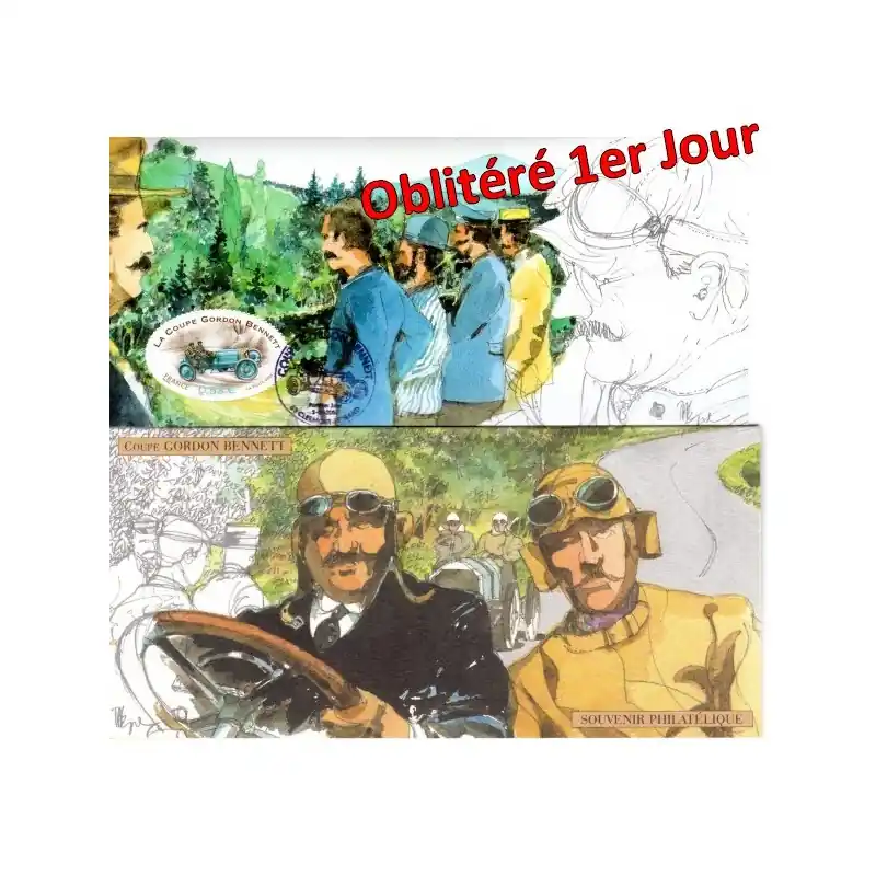 Bloc souvenir n° 4 oblitéré 1er jour - Gordon Bennett Dernière Chance