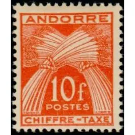 Solde Timbre de collection Andorre Francais - Taxe 30