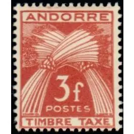 Commander Maintenant Timbre de collection Andorre Francais - Taxe 35