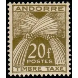 Achat Immédiat Timbre de collection Andorre Francais - Taxe 39