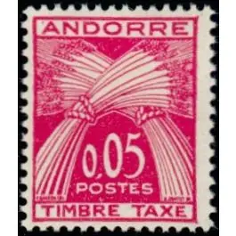 Meilleure Qualité Timbre de collection Andorre Francais - Taxe 42