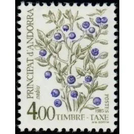 Fait Main Timbre de collection Andorre Francais - Taxe 61