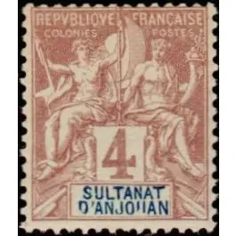 Prix Promo Timbre de collection Anjouan - 03