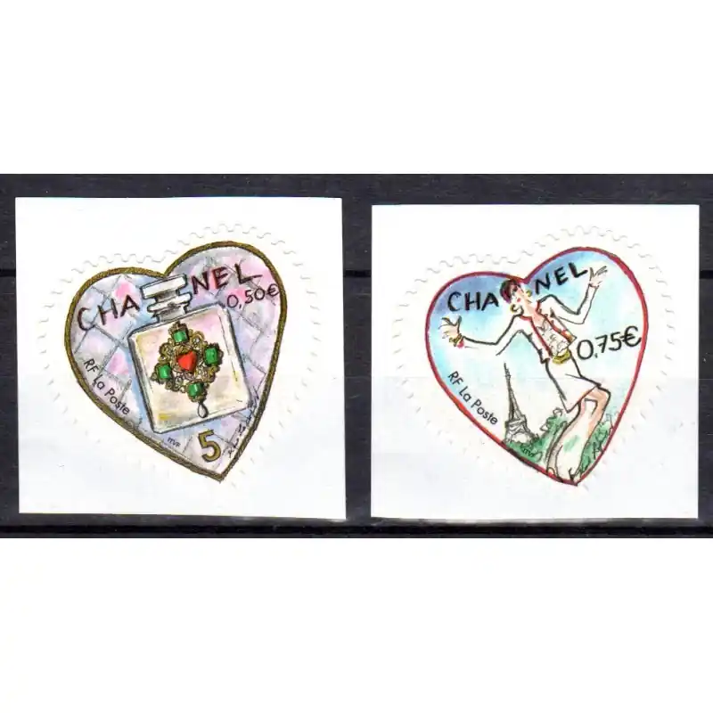 Timbres autoadhésifs Coeur Karl Lagerfeld roulettes 2004 Meilleure Vente
