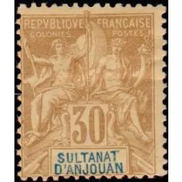 Top Qualité Timbre de collection Anjouan - 09