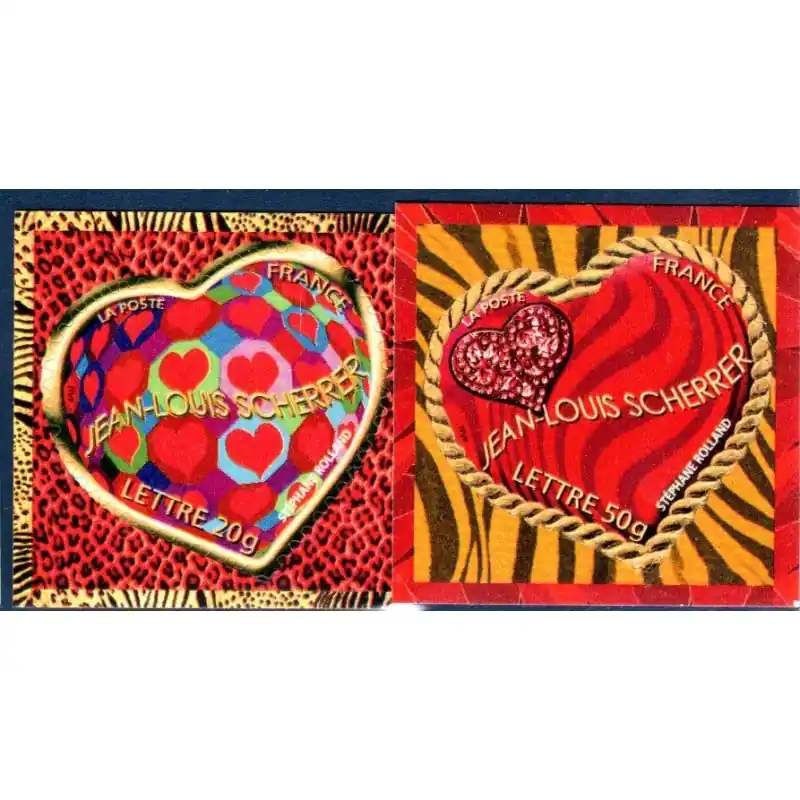 Timbres autoadhésifs Coeur Scherrer 2006 Nouvel Arrivage