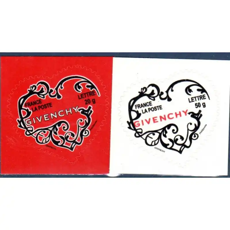 Acheter En Ligne Timbres autoadhésifs Coeur Givenchy 2007