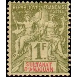 Acheter En Ligne Timbre de collection Anjouan - 13