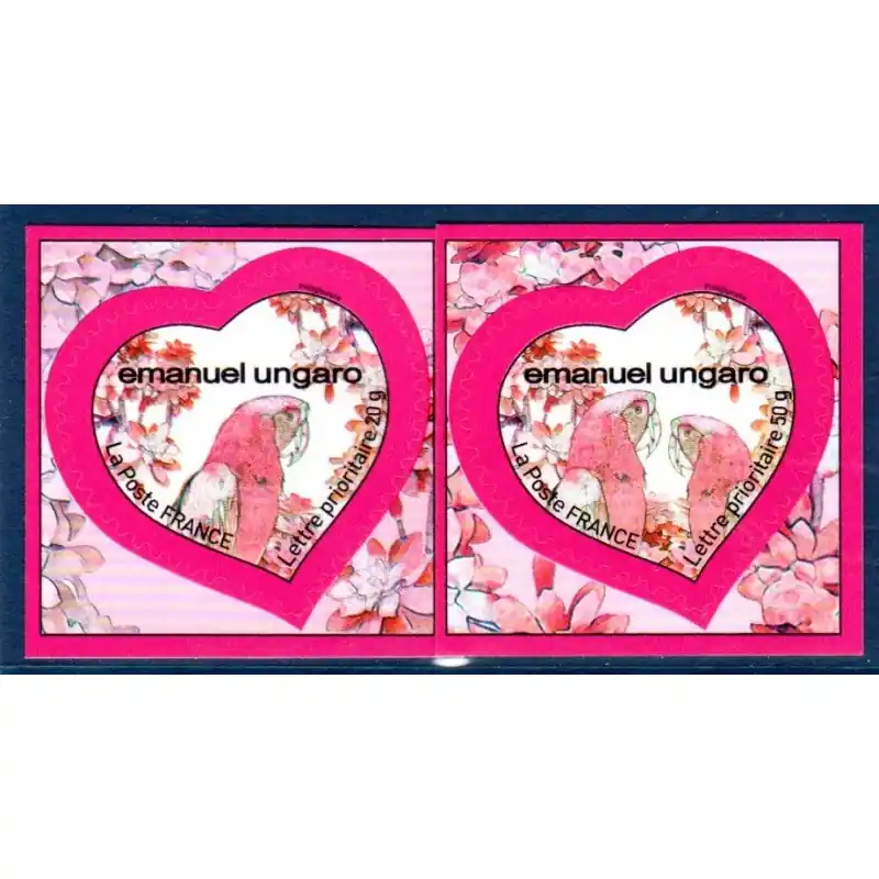 Timbres autoadhésifs Coeur Emanuel Ungaro 2009 Dernière Chance