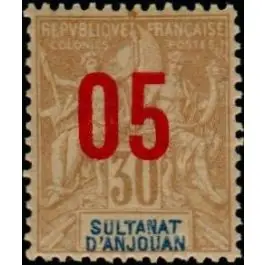 Commander Maintenant Timbre de collection Anjouan - 25