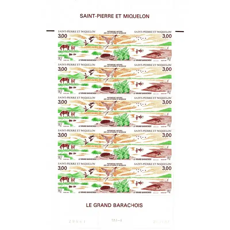 Prix Bas Feuille entière Saint-Pierre et Miquelon n°485A