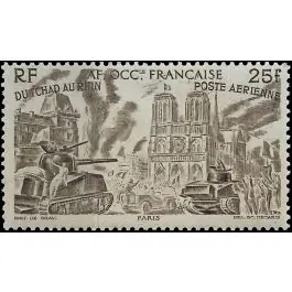 Premium Timbre de collection AOF - Poste Arienne 09