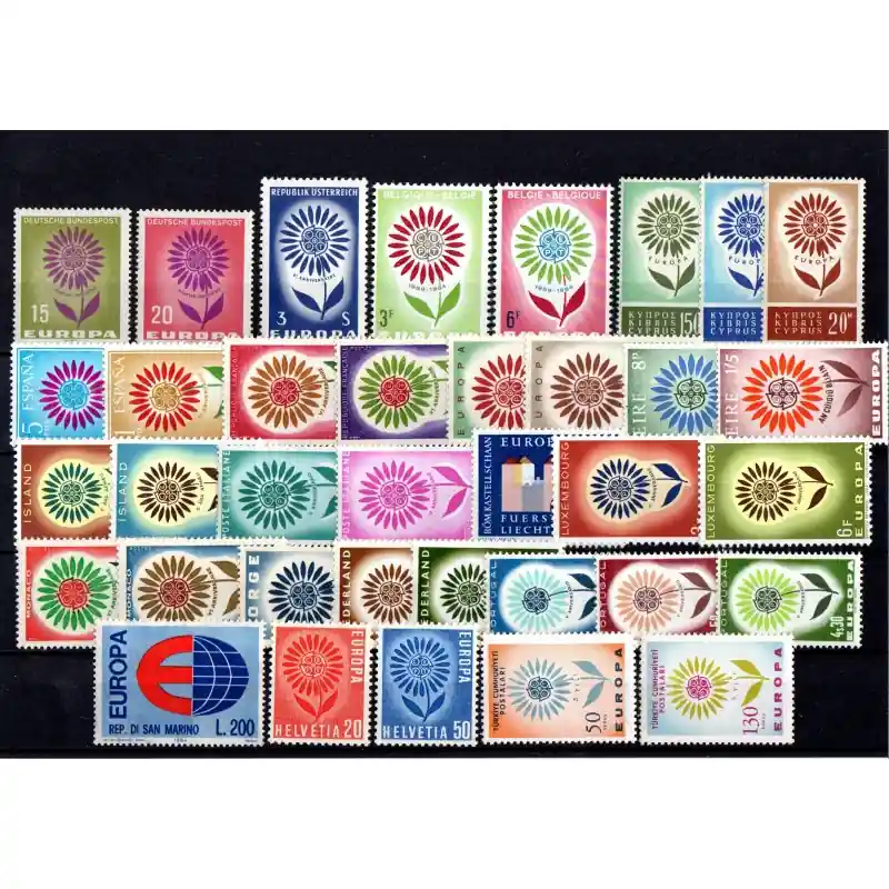 Paiement Sécurisé Timbres Europa Année 1964