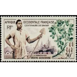 Artisanat Timbre de collection AOF - Poste Arienne 26