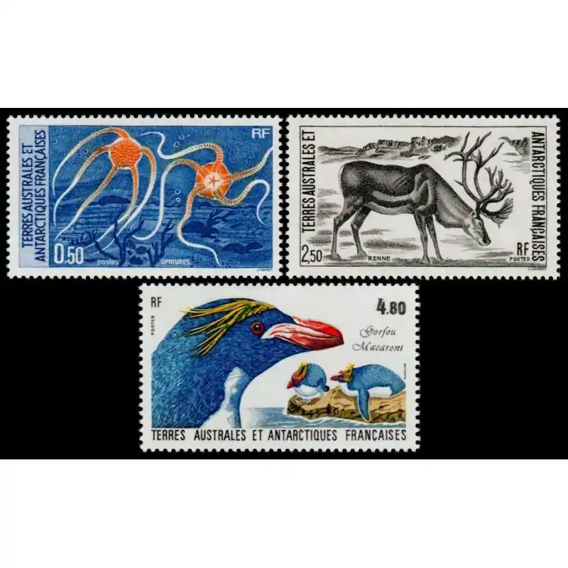 Timbres TAAF n°122 à 124 Réduction