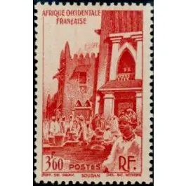 Livraison Mondiale Timbre de collection AOF - 35