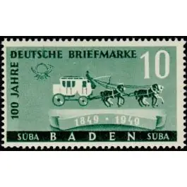 Livraison Mondiale Timbre de collection Bade - 51