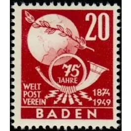 Achetez Aujourd’hui Timbre de collection Bade - 56