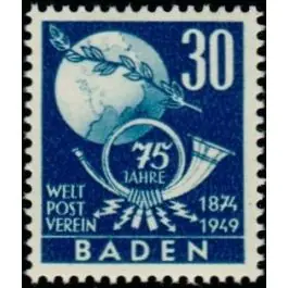 Expédition Rapide Timbre de collection Bade - 57