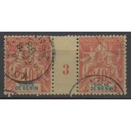 Top Qualité Timbre de collection Benin - 29 Millesime 3 (1893)