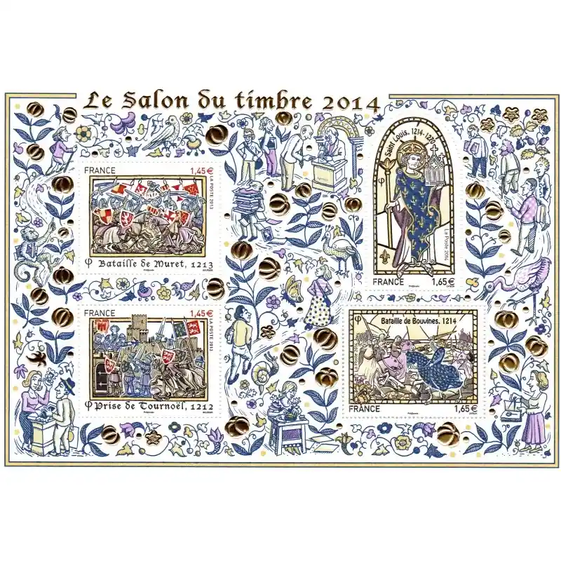 Prix Bas France Bloc feuillet n°135 Bloc Doré Grandes heures de l'histoire