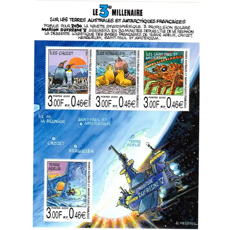 Timbres TAAF n°281 à 284 Acheter Direct