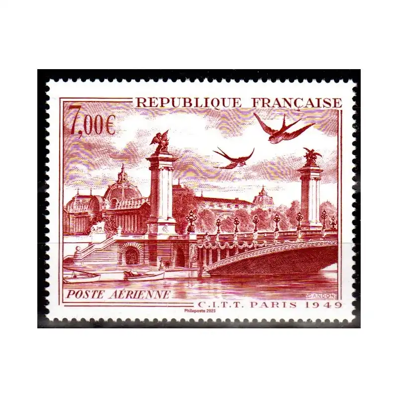 Timbre de l'affiche C.I.T.T. PARIS 1949 - Salon de Printemps 2023 - timbre à 7€ Must-Have