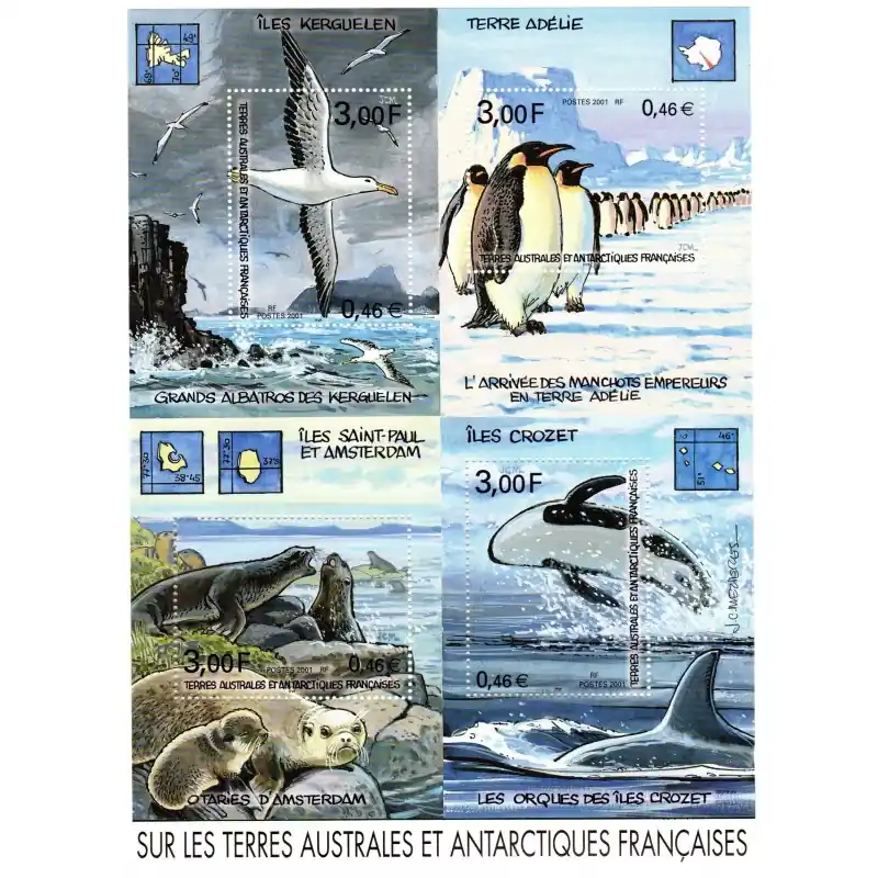 En Vogue Timbres TAAF n°298 à 301